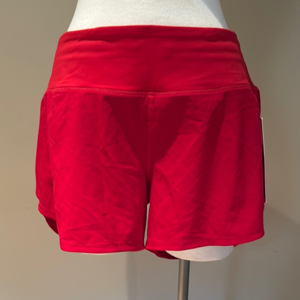 Lululemon Red Athletic Shorts